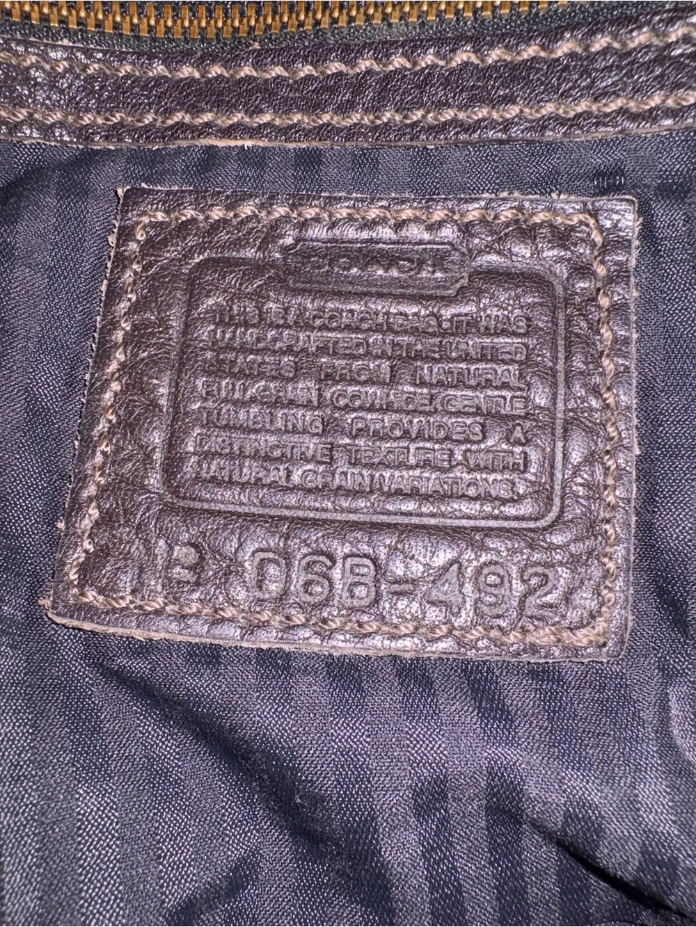 Coach Brown Leather Crossbody Bag
